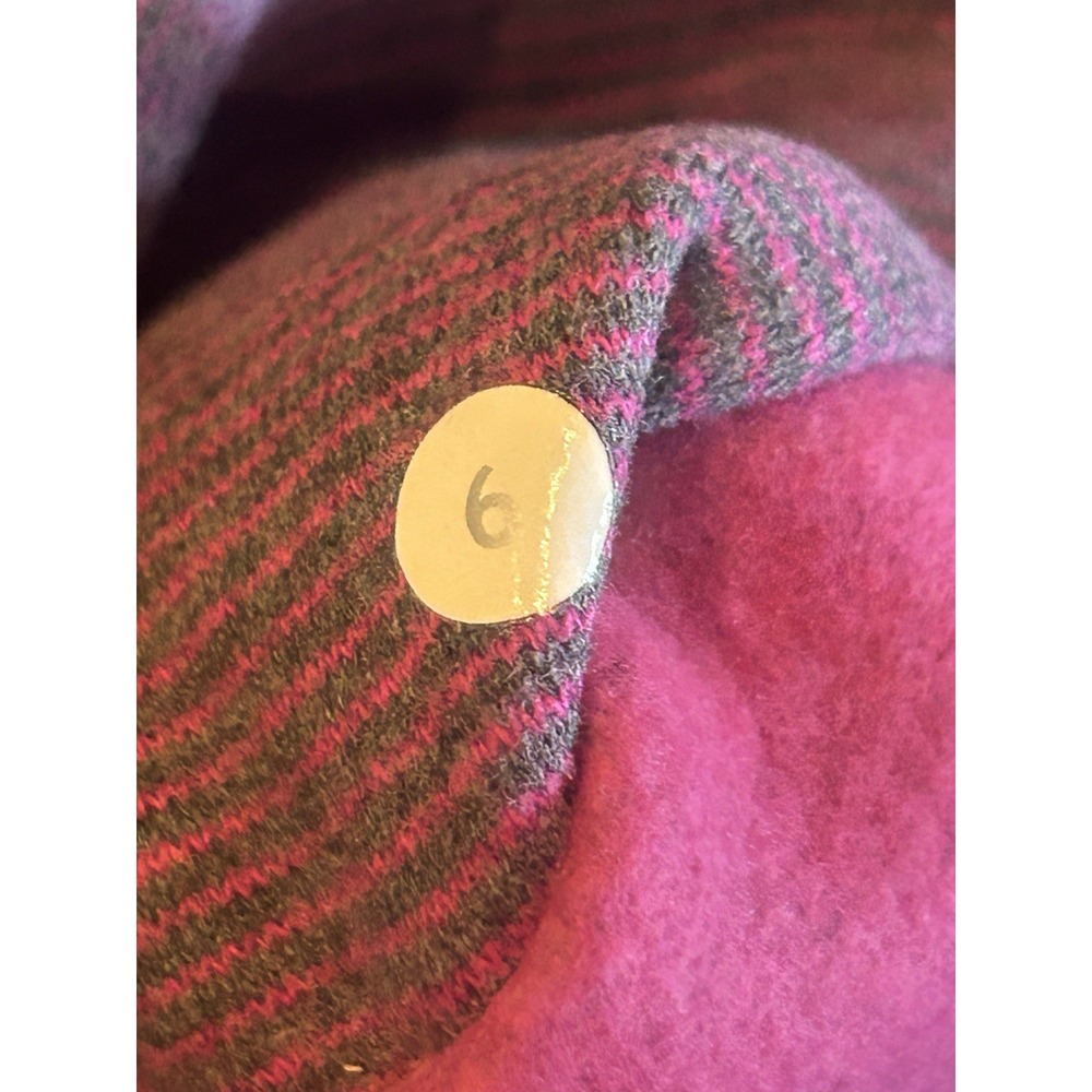 Lululemon Scuba Stripes Hoodie 6 Full Zip Thumbholes Fleece Purple - Picture 11 of 11